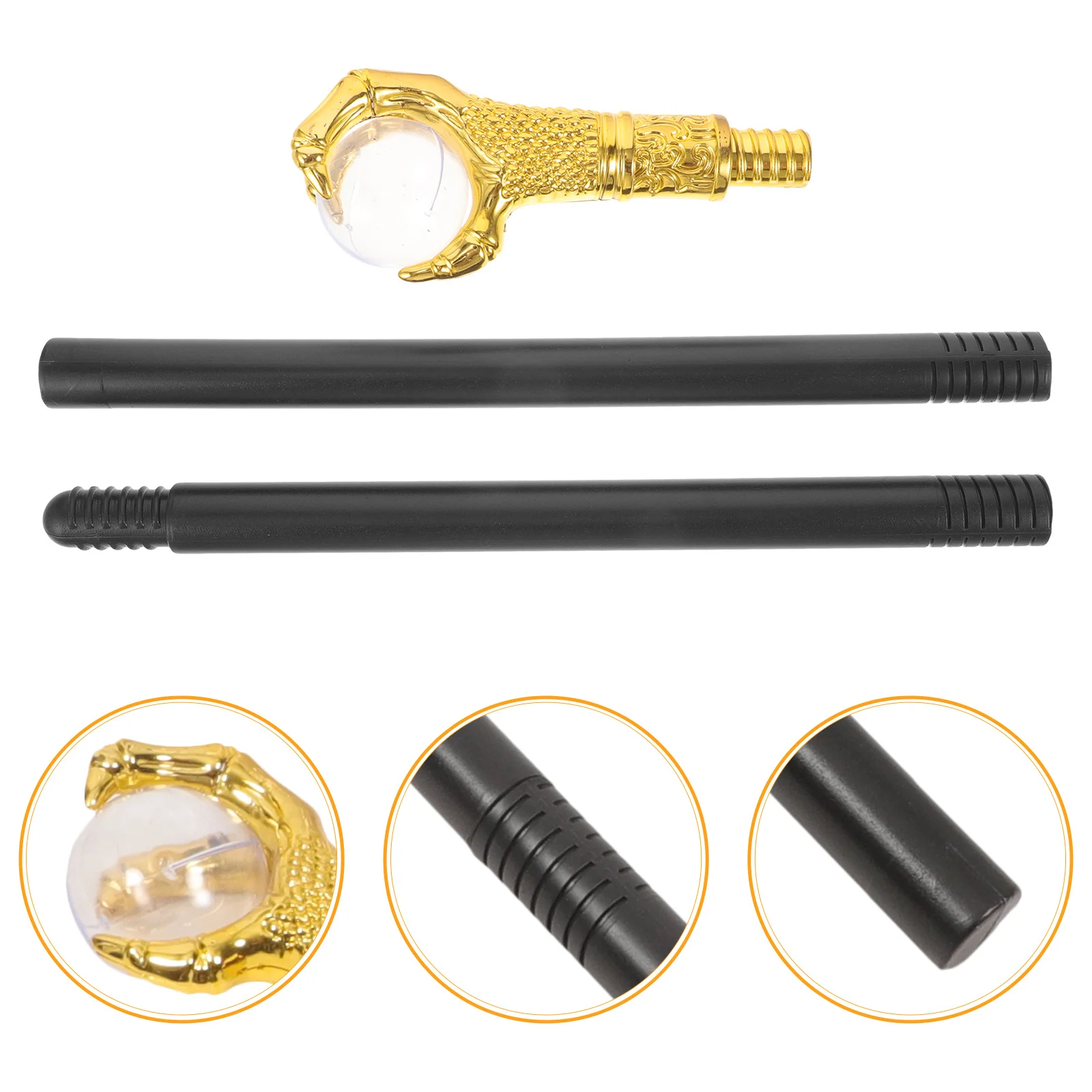 

Ball Scepter Design Wand Prop Ceremony Decoration Halloween Cosplay Walking Stick Cane Party Performance