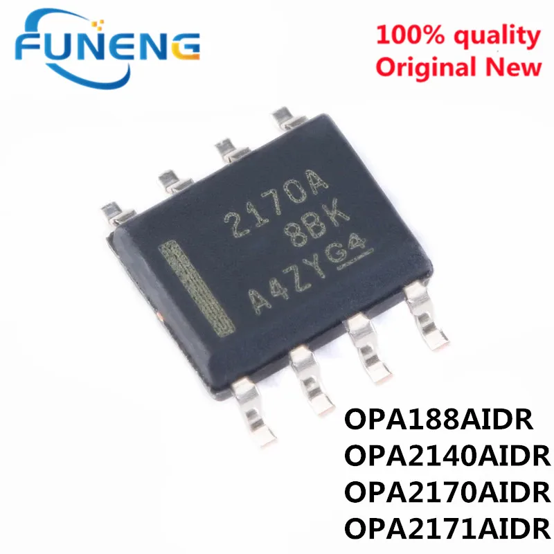 10PCS  OPA188AIDR OPA188 SOP8 OPA2140AIDR O2140A OPA2170AIDR OPA2170 2170A OPA2171AIDR 2171A OPA2171A Chipset IC