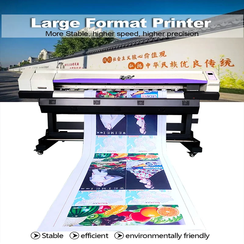 1.6m 1.8m Inkjet Printer Factor Supply Large Format Printer Commerical Roll Feed LFPs Public Usage Circulation Impressora
