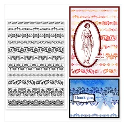 2024 nuovo arrivo strisce Decorative timbro trasparente sigilli in Silicone fai da te Scrapbooking/creazione di carte/decorazione Album fotografico timbri trasparenti