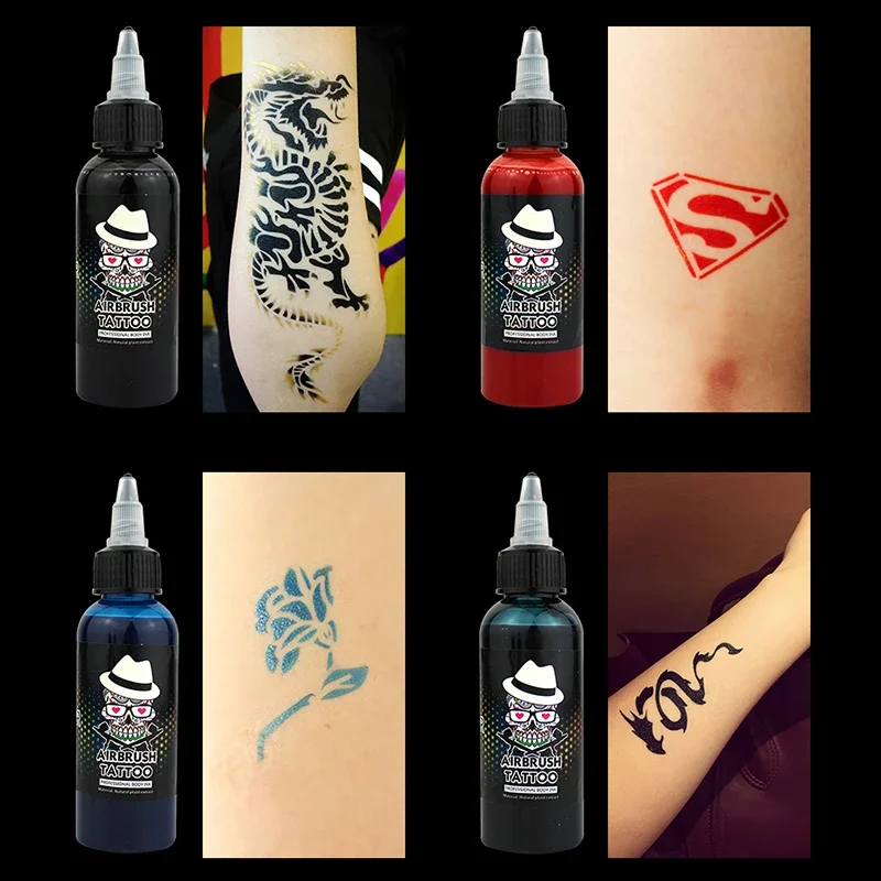 OPHIR Spray-painted Tattoo Pigment Airbrush Special Human Body Color Material Tattoo Pigment Body Art Color 30ml/Bottle