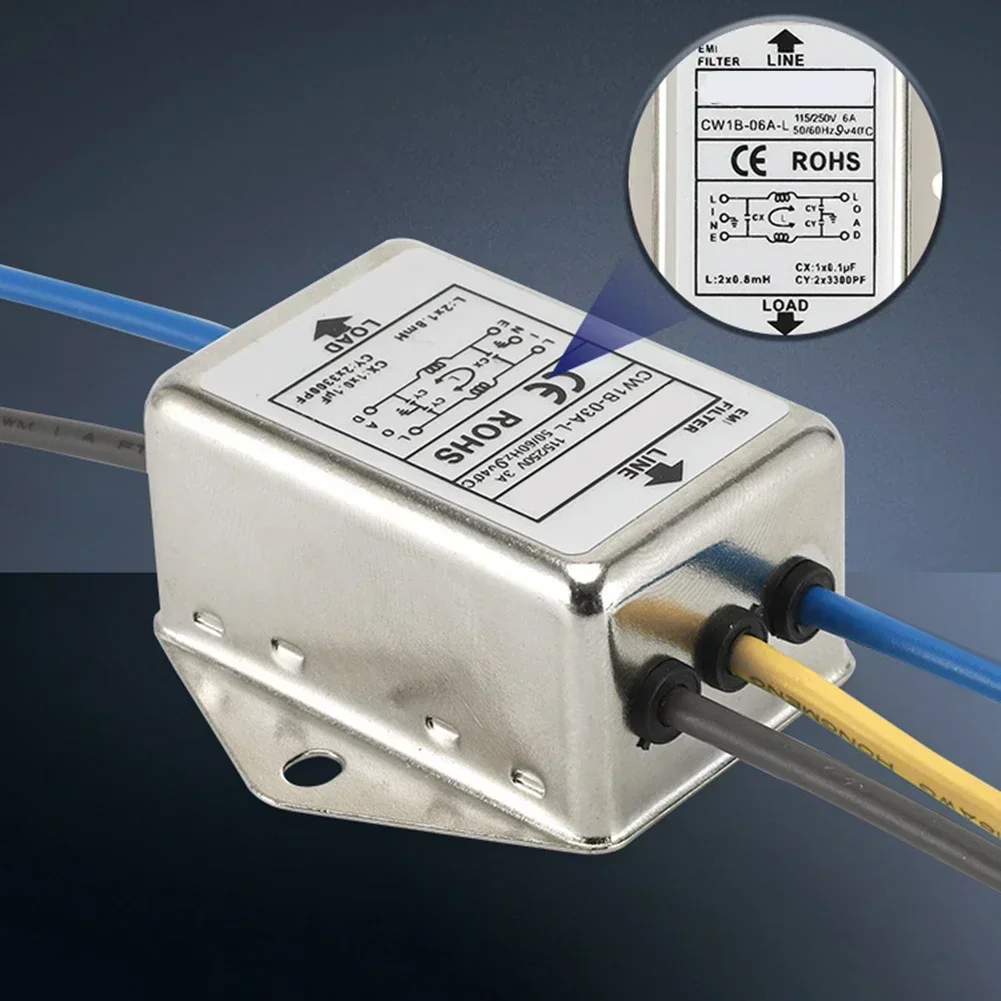 For Switching Power Supplies As Shown In The Figure Line Filter Electrical Component 1A 3A 4130A Rated Current