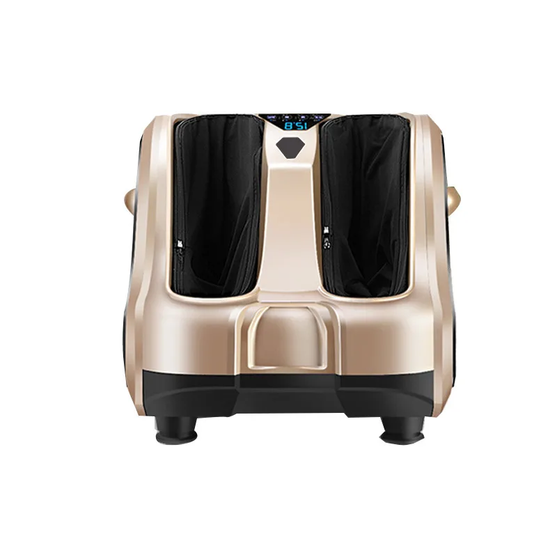 Máquina de terapia de belleza de piernas multifuncional y con calefacción, masajeador de pies amasado automático para el hogar