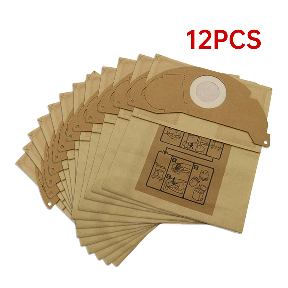 12pcs Vacuum Cleaner Dust Parper Bags Replacement for Karcher A2000 2003 2004 2014 2024 2054 2064 2074 S2500 WD2200