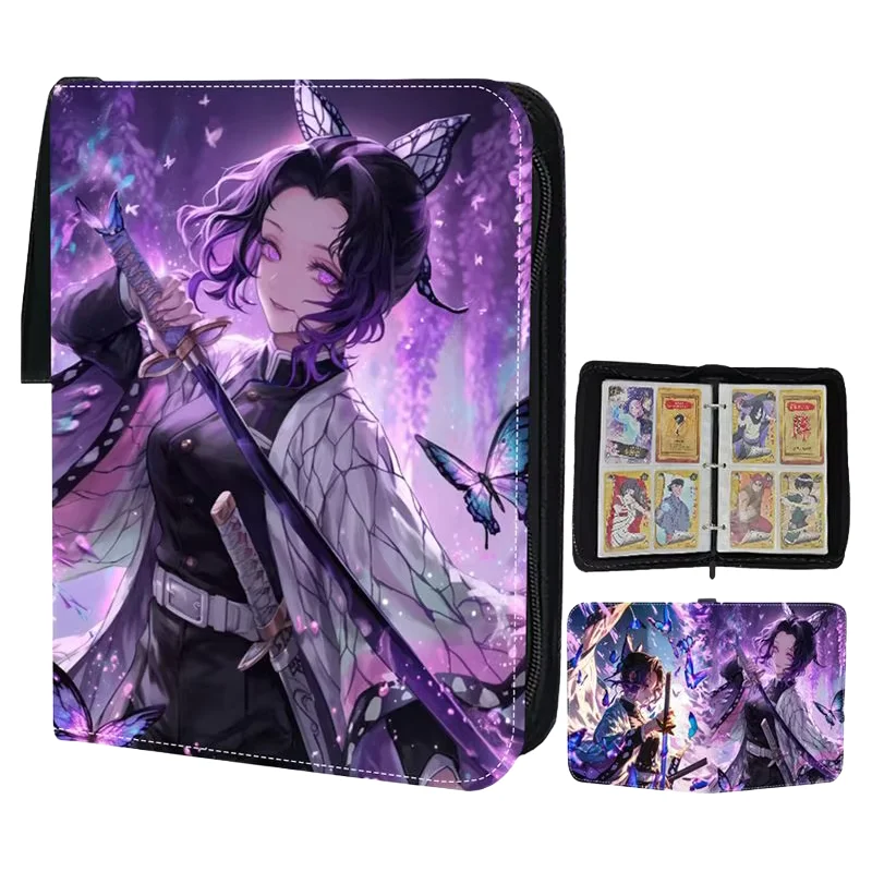 

2025 New Demon Slayer 400pcs Binder Album Book Game Card Collection Hobbies Trendy Toys Anime Peripherals Children's Gifts