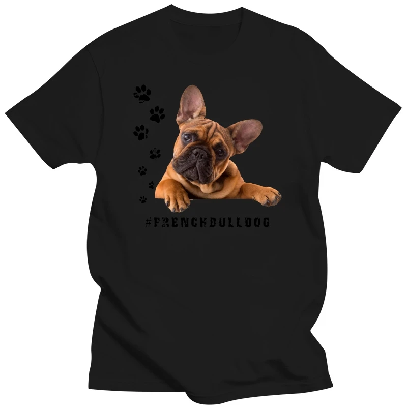 FRENCH BULLDOG T Shirt Hashtag Tee Dog Breed Animal Pet Mens Womens Funny Gift    Cartoon t shirt men Unisex New Fashion tshirt