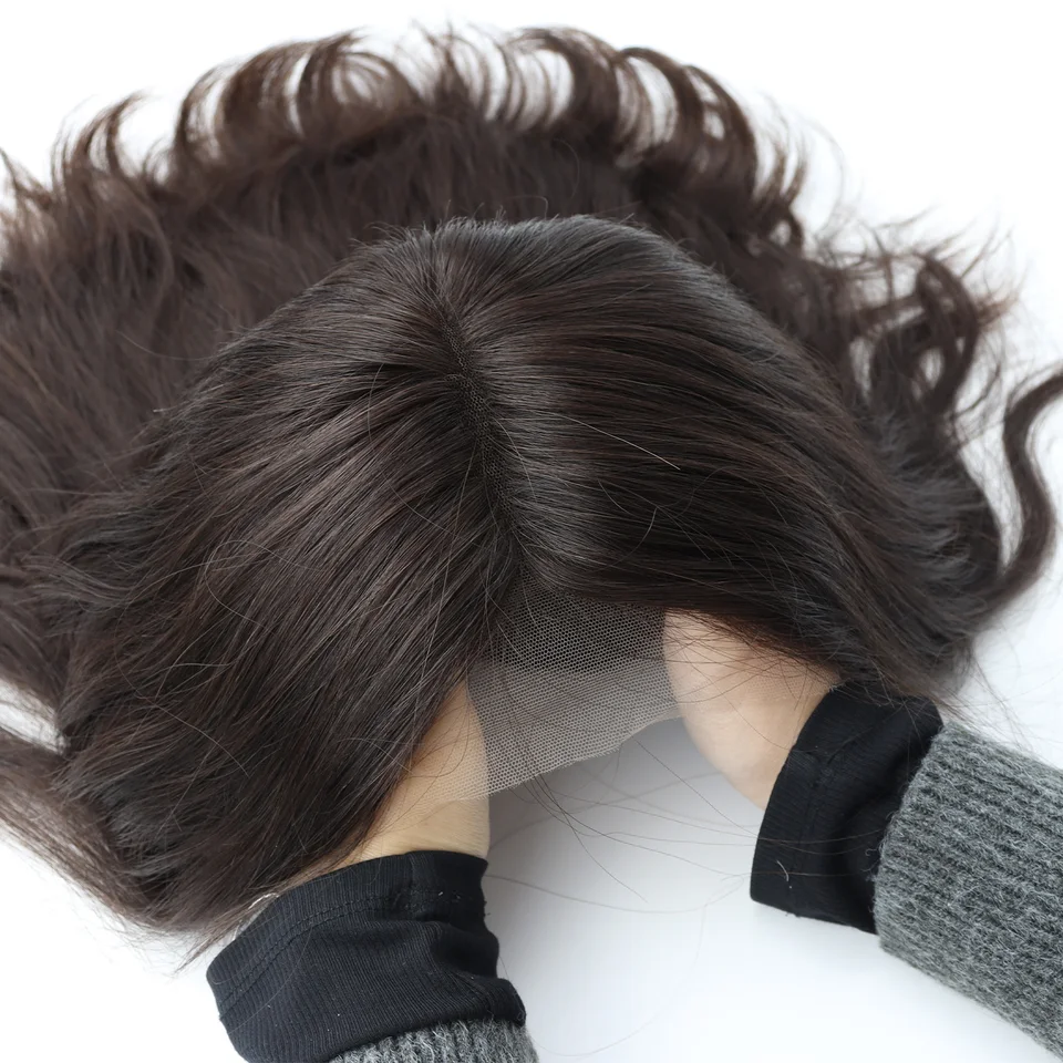 Sheitels Wig Swiss HD Lace Top Natural Wave Real Virgin  display picture 2