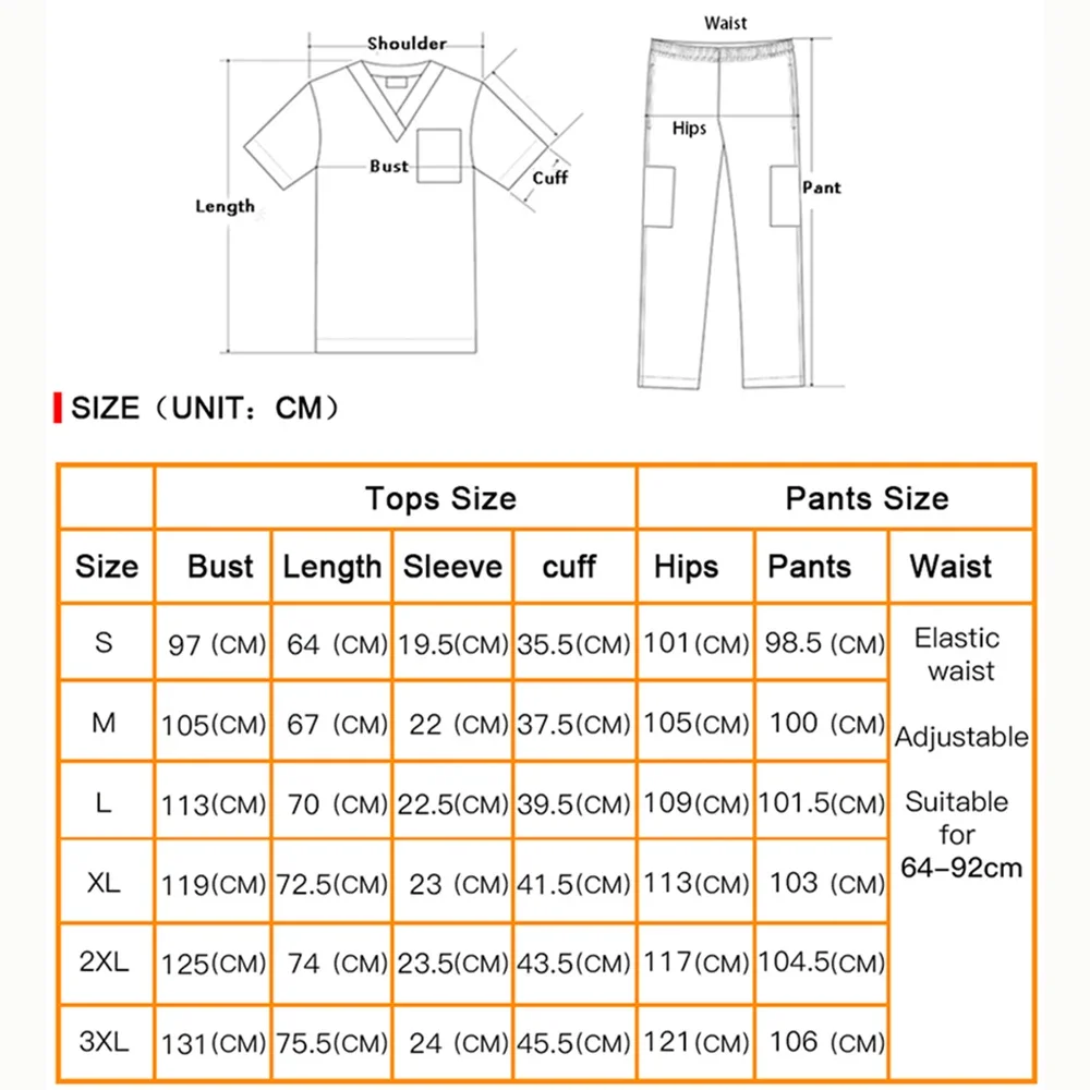 Men Women Nursing Stretch Beauty Salon Workwear Medical Surgical Uniforms Pet Doctor Nurse Accessories Customized