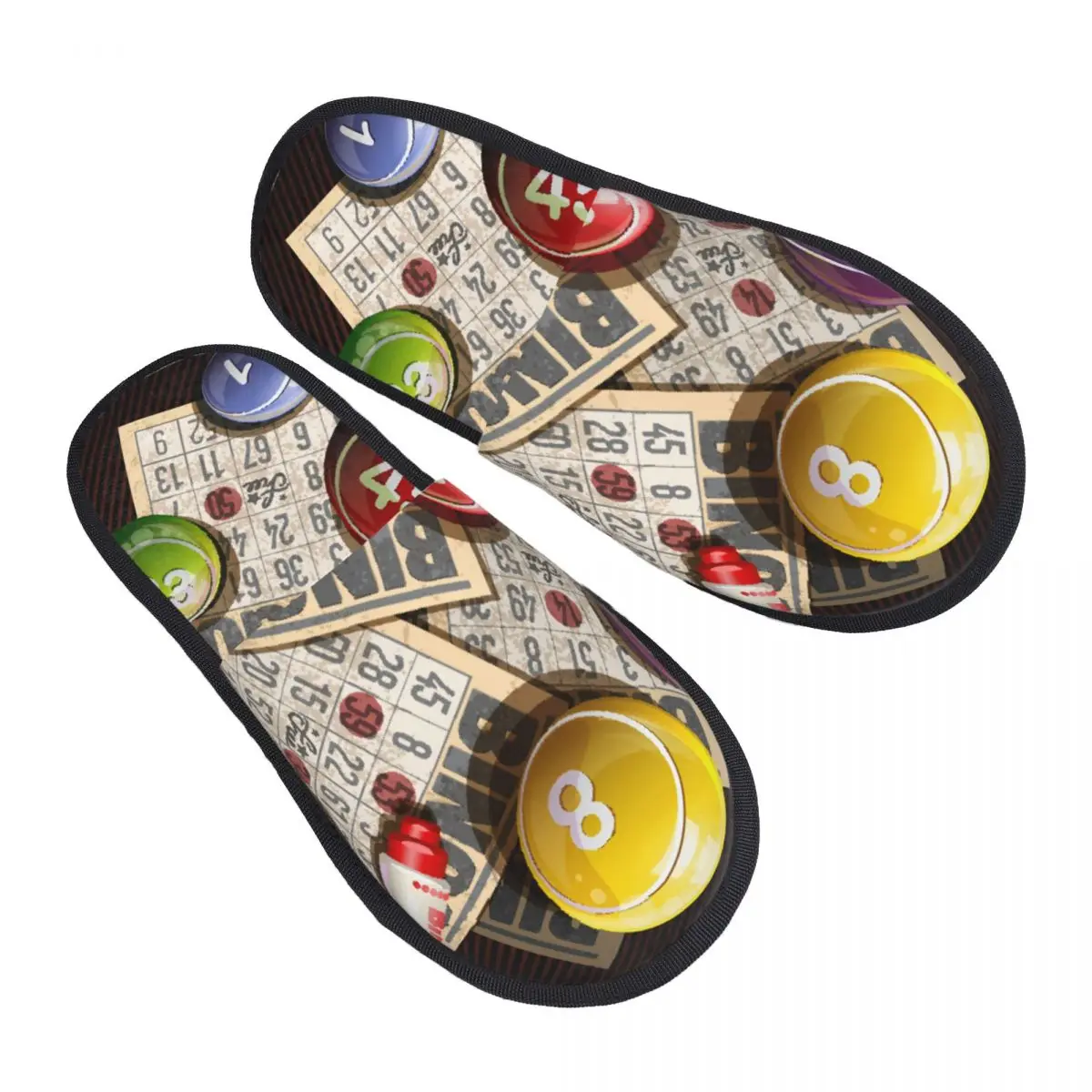 شبشب بطاقات البنغو للنساء والرجال، شبشب شتوي دافئ، شبشب داخلي