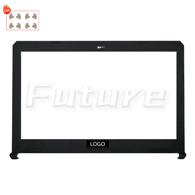 Imagem -04 - Portátil para Asus Fx504 Fx504g Fx504gd Fx504ge Fx80 Fx80g Fx80gd Tampa Traseira do Lcd Dobradiças Dianteiras da Moldura do Lcd Novo Case do