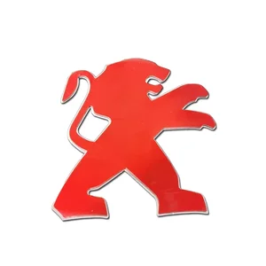 Heck -Emblem der Metal League, Peugeot 307, 207, 407, 408, 308, 206, 406, 507, 508, 2008, 5008, 3008, 107, 7,1x8,1 cm 8 Hauptverkäufe Peugot Emblem 206 - №7