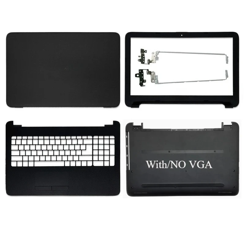 

New For 250 G4 G5 255 256 G4 G5 15-AC 15-AY 15-AF TPN-C125 C126 LCD Back Cover Bezel Hinge Palmrest Bottom Case Black 854992-001