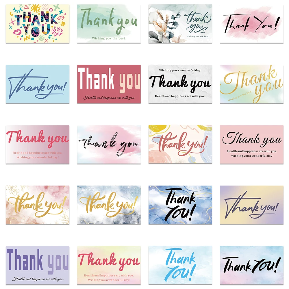 40pcs Thank you Stickers For Envelope Sealing Labels Stationery Supplies Handmade Wedding Gift Decoration Sticker