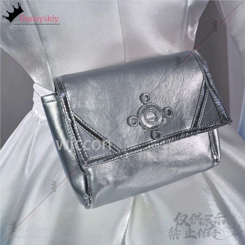 Anime RWBY Cosplay Weiss Schnee Costume White To Blue Gradient Elegance Dress Lace Lolita Ponytail Wig Jirai Kei Girls -코스프레