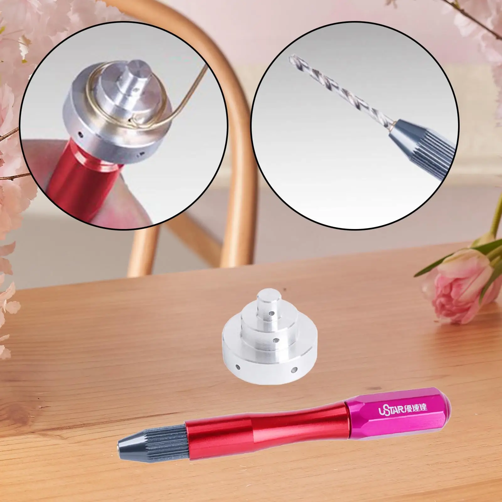 

Hand Drill with Winding Device Rotary Tool for Clay Jewelry Making Model