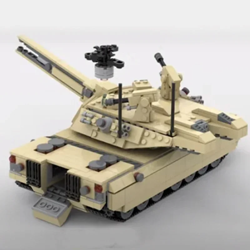 MOC-Briques de Construction Modèle Militaire M1A4, Bataille Principale, Technologie Précieuse, décennie s Modulaires, Cadeaux, Jouets pour Enfants, Ensembles de Bricolage, Assemblage