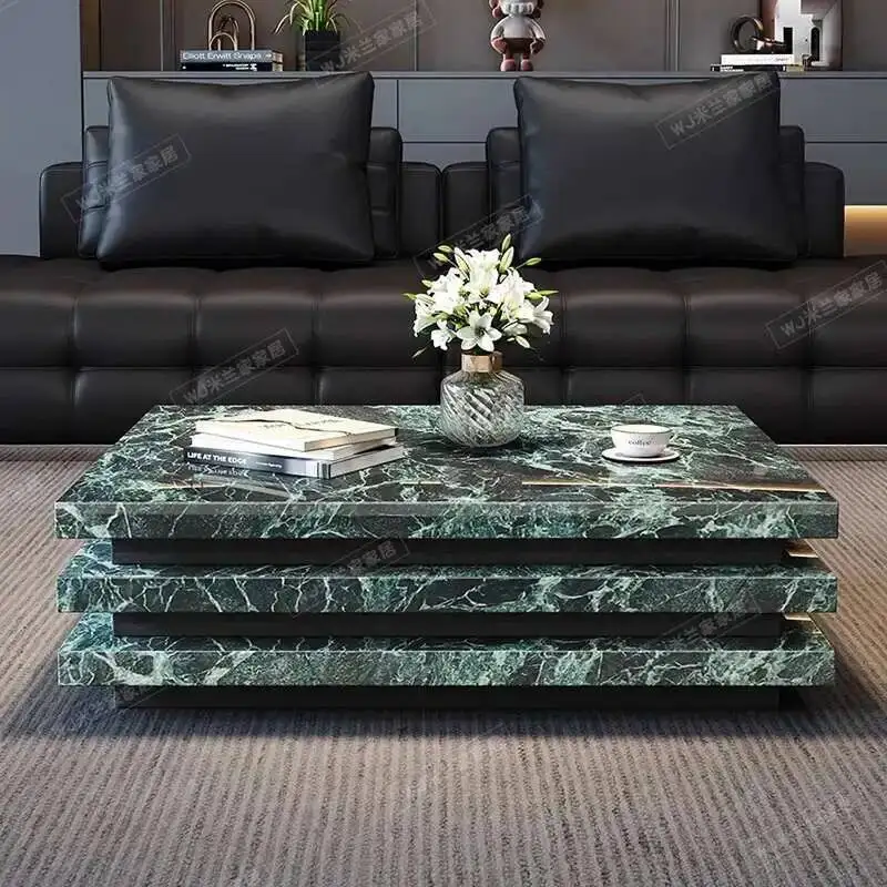 

Clear Industrial Mechanism Coffee Table Aesthetic Modern Living Room Side Table Luxury Center Meubles Lounge Suite Furniture