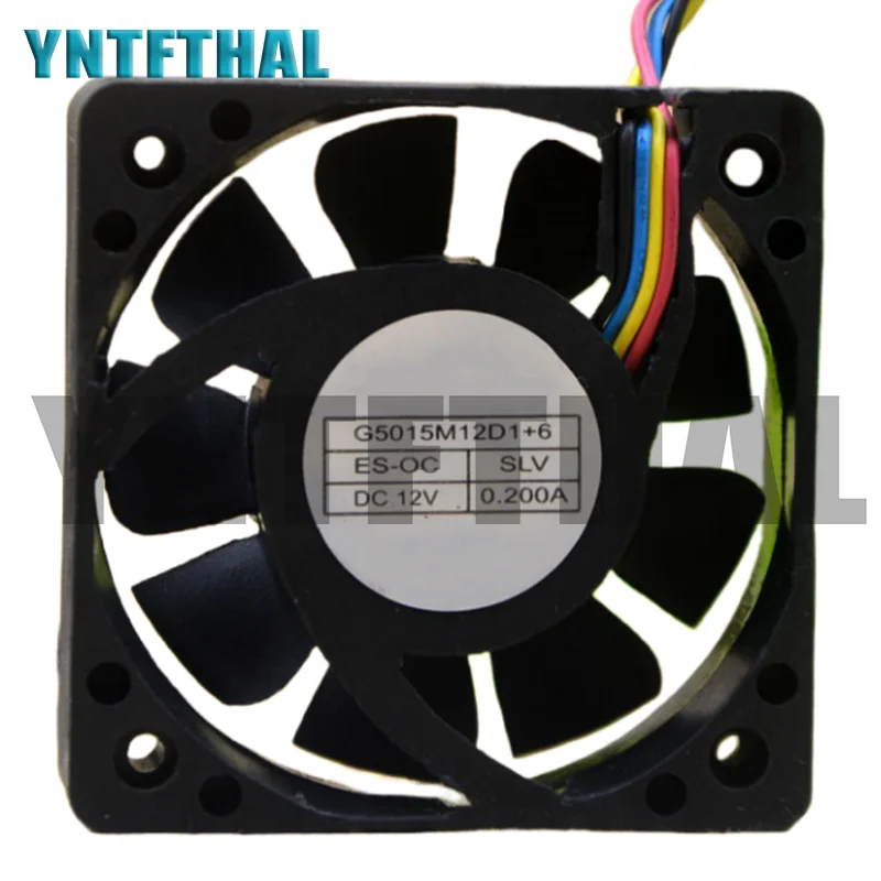 New 50MM Fan For G5015M12D1+6 12V 0.2A 50*50*15MM PWM Car Audio Cooling Fan Cable lengeth 9.5CM Only