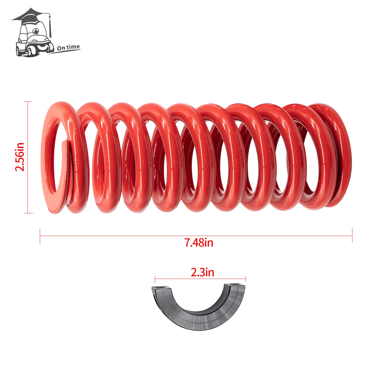 Golf Cart Heavy Duty Rear Shock Coil Spring Kit(Red)For Yamaha Gas and Electric G14, G16, G19, G20, G22, G29 Drive