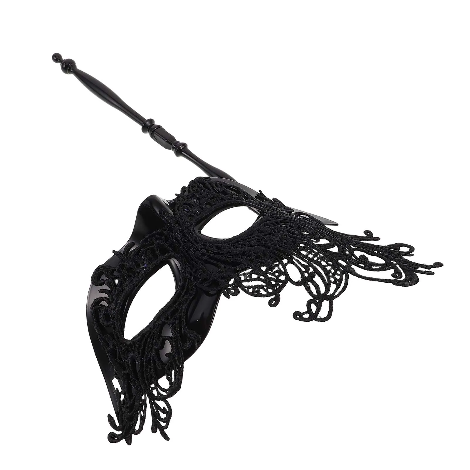 

H Held Gold Masquerade Mardi Gras Mask Women Lace Black Adults Fancy Dress Halloween Carnival Party Accessories