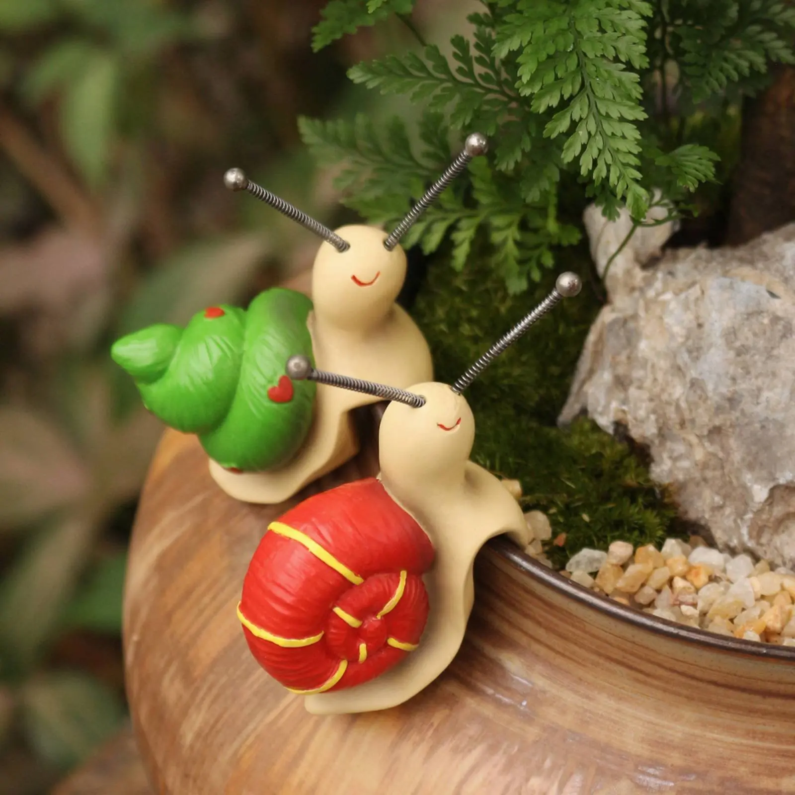 Estatuas caracol resina soporte macetas decoración regalo plantas - imagen 4