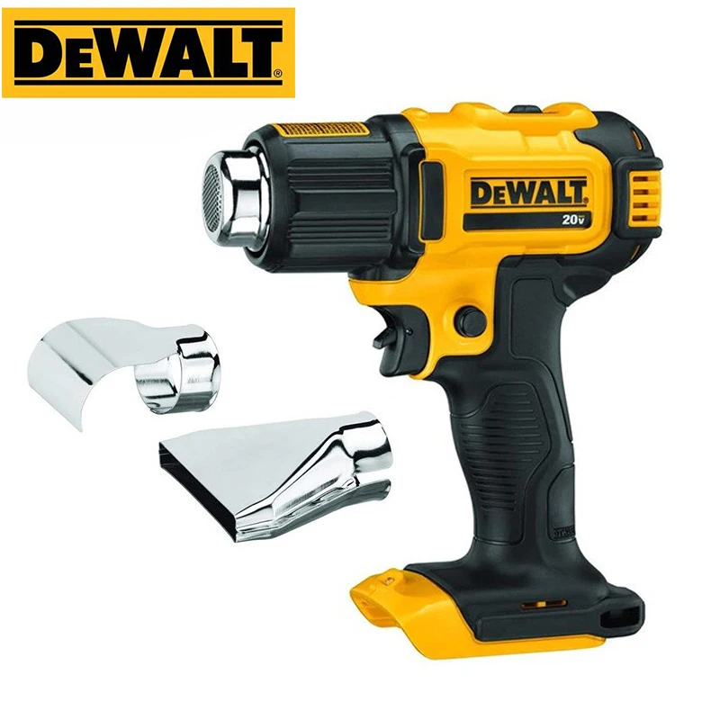 DEWALT 20V Lithium Battery Heat Gun Advanced Hot Air Gun Temperatures Adjustable With Two Nozzles Industrial Electric Heat Gun