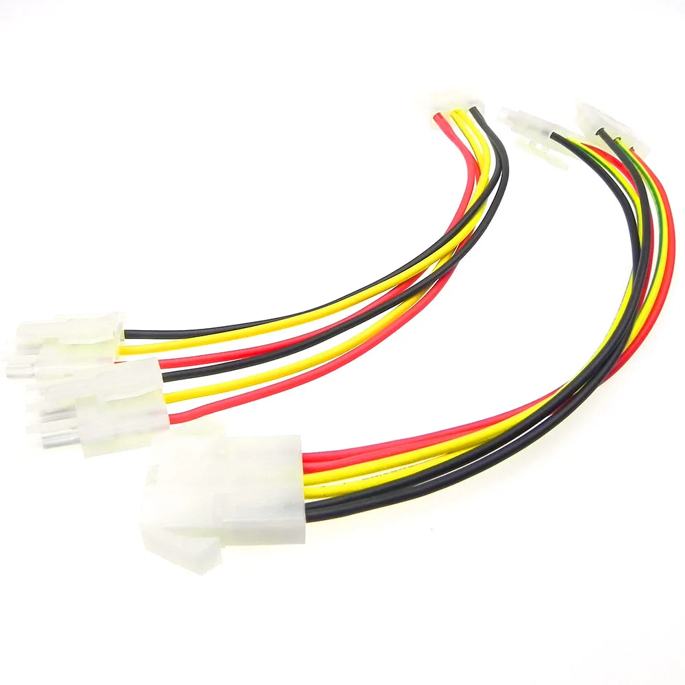 

6.2mm Molex macho a 2 puertos Molex IDE hembra, Cable adaptador de ordenador para unidad de disco duro, 1 unidad, 3pines