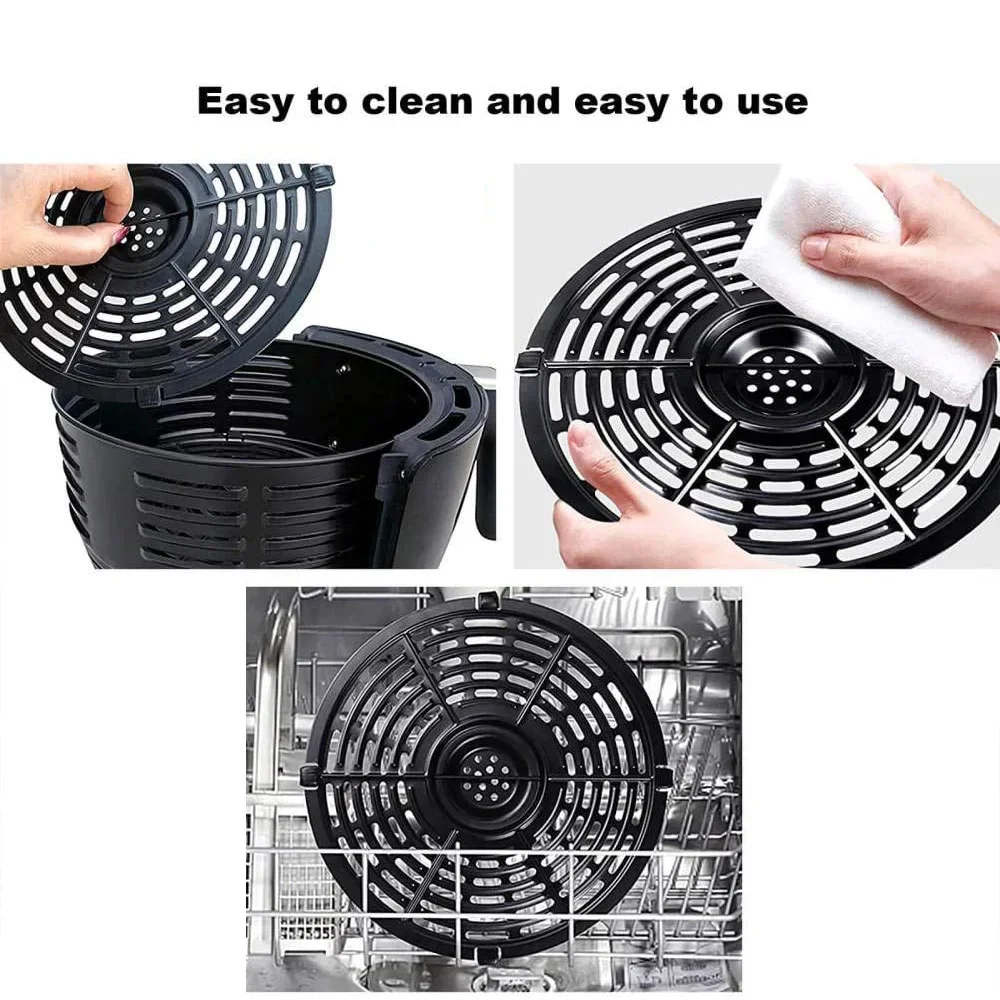 Air Fryer Basket Replacement Grill Air Pan for Power Dash Air Fryer Parts Crisper Plate Non-Stick Fry Pan Airfryer Accessories