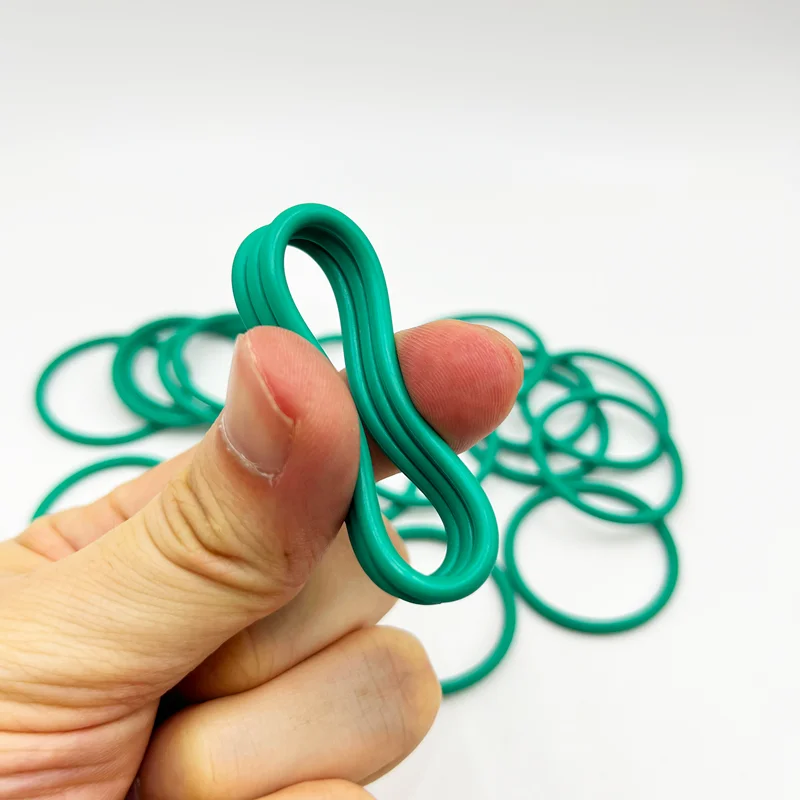 Rondella di tenuta O-ring in Silicone VMQ FKM O-Ring in gomma fluorurata verde resistente all\'olio ad alta temperatura per macchina da caffè con