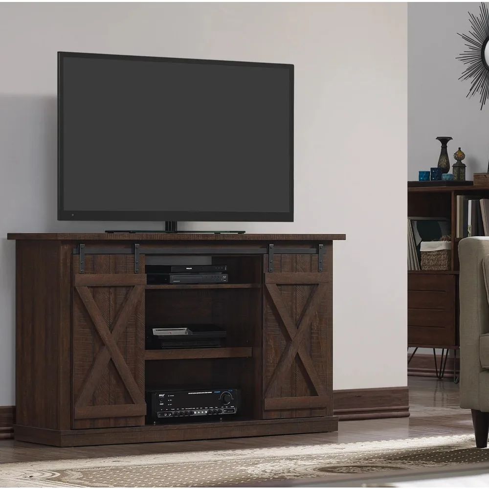 

TV stand, for living room TV cabinets up to 60 inches, espresso