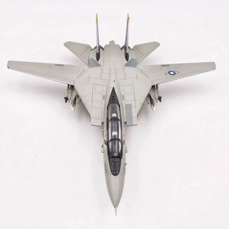 Diecast Metal 1/100 US f-14 f14 F-14B Tomcat Fighter Aircraft Metal Military Toy Plane Model Child Collection Gift Toy