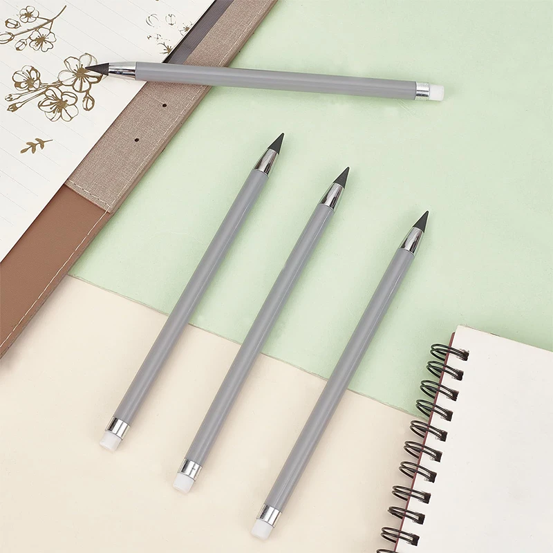 Lápis Infinito Inkless com Borracha, Desenho Lápis, Material de Escritório Escolar Apagável, 60Pcs