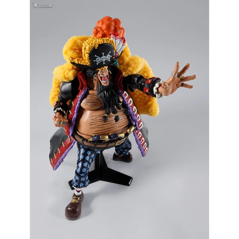 반다이 정품 S.H. 피규어아츠 시리즈 가동 피규어 원피스 시리즈 마샬 D. 티치 - 사황 - 블랙비어드 모델 피규어