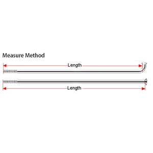 Siêu ánh sáng không gỉ không gỉ Bicyly, Tiple Butle, Pillar Pilar, 14g Calibre, 2.0mm, Rete Track, Black Rays, 12 % mỗi lô 8 Bán hàng chính cho Lightning - 1