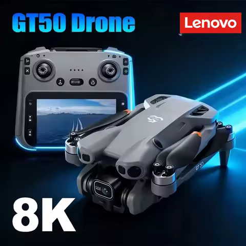 Lenovo GT50 Drone FPV 8K Professional 4K HD Dual Camera WIFI Light Flow Brushless Motor Obstacle Avoidance Quadcopter kid Toys