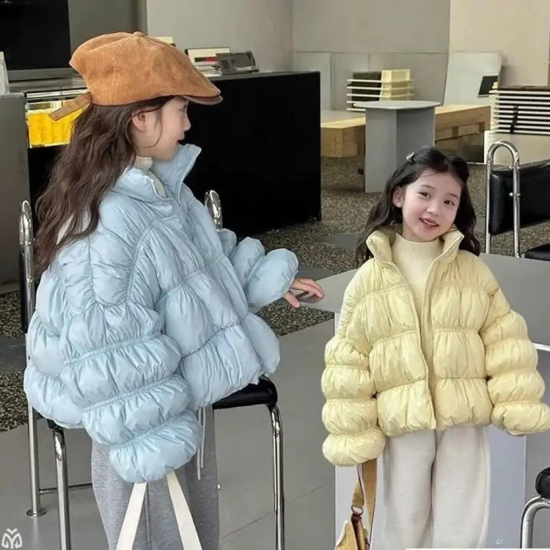 

Girl Cotton Clothes Service Coat Autumn Winter Kawaii Children's Clothing Keep Warm Thicken Kids Girls Clothes Jacket for Girls