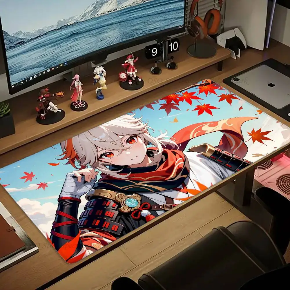 Kaedehara Kazuha Mousepad Non-slip Suitable For Office Computers Laptops E-sports Game Desk Mats XXL Keyboard