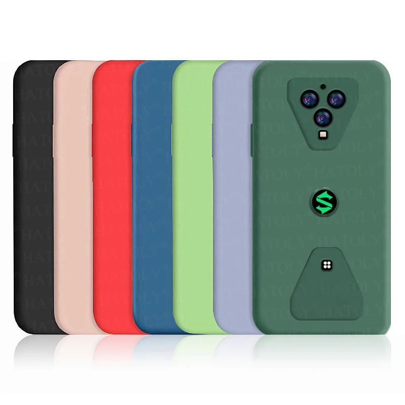 For Xiaomi Black Shark 3 Case BlackShark 3S 4S 4 Pro Cover Liquid Silicon Shockproof Soft TPU Phone Back Cover For Black Shark 3