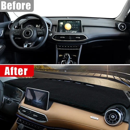 Imagen 2 del producto Para MG HS EHS PHEV 2018 2019 2021 2022 2023 cubierta del salpicadero del coche evitar almohadilla de luz Panel de instrumentos alfombrilla funda alfombras Accesorios