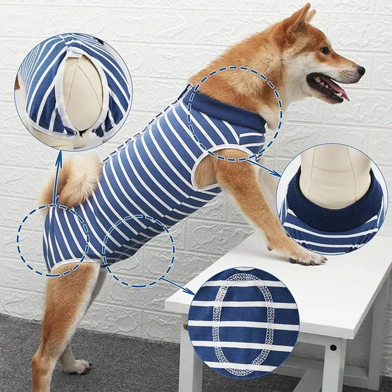 Dog Recovery Suit Pet Supplies Post-Operative Anti-Licking Clothing Weaning Suit Anti-Bite Wound Protection Dog Recovery Suit