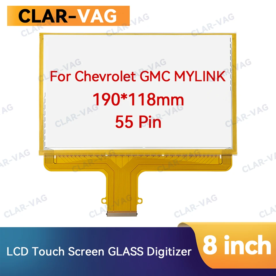 

DJ080PA-01A 8 inch 55 Pins LCD Digitizer Glass Touch Screen For Chevrolet GMC MYLINK Navigation Raido Monitors Accessories