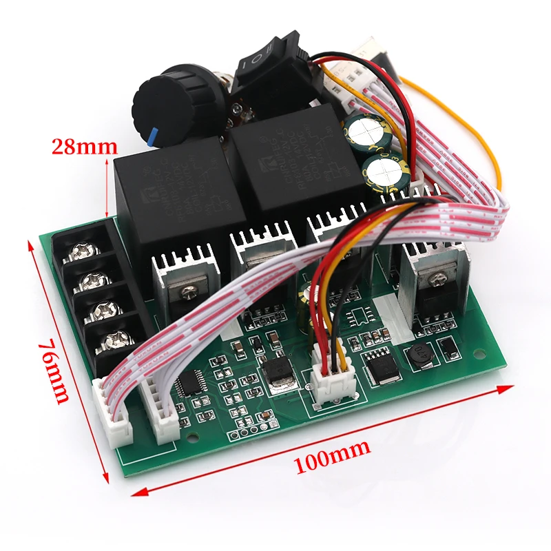 1/3/5Pcs DC 10-50V 40A Motor Speed Controller PWM Motor 12V/24V/36V/48V Inverted Switch CW CCW Reversible Pulse Driver 10V-50V
