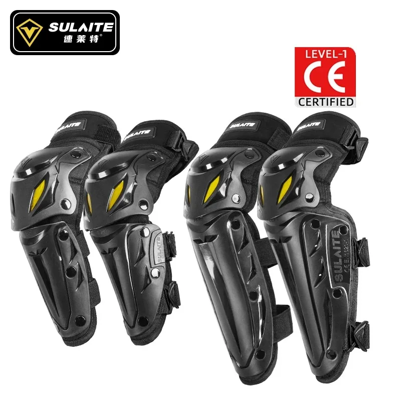 SULAITE Motocross Knee Pads Moto Protection Riding Elbow Guard Motorcycle Motorbike Off-road Racing MTB Knee Pads