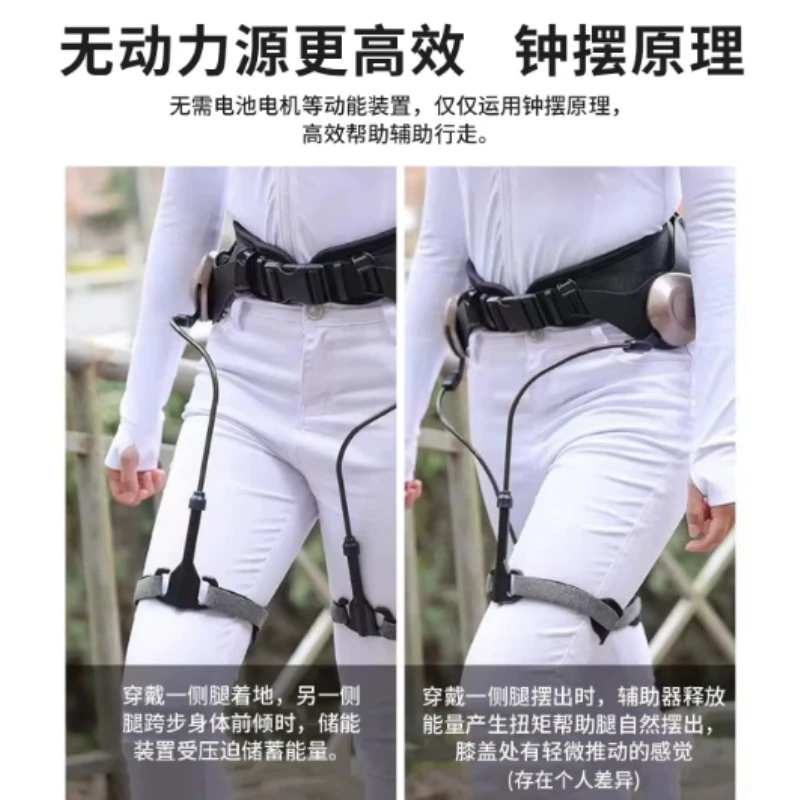 Smart Exoskeleton Leg Assist Device for Elderly, Power Booster for Walking Climbing