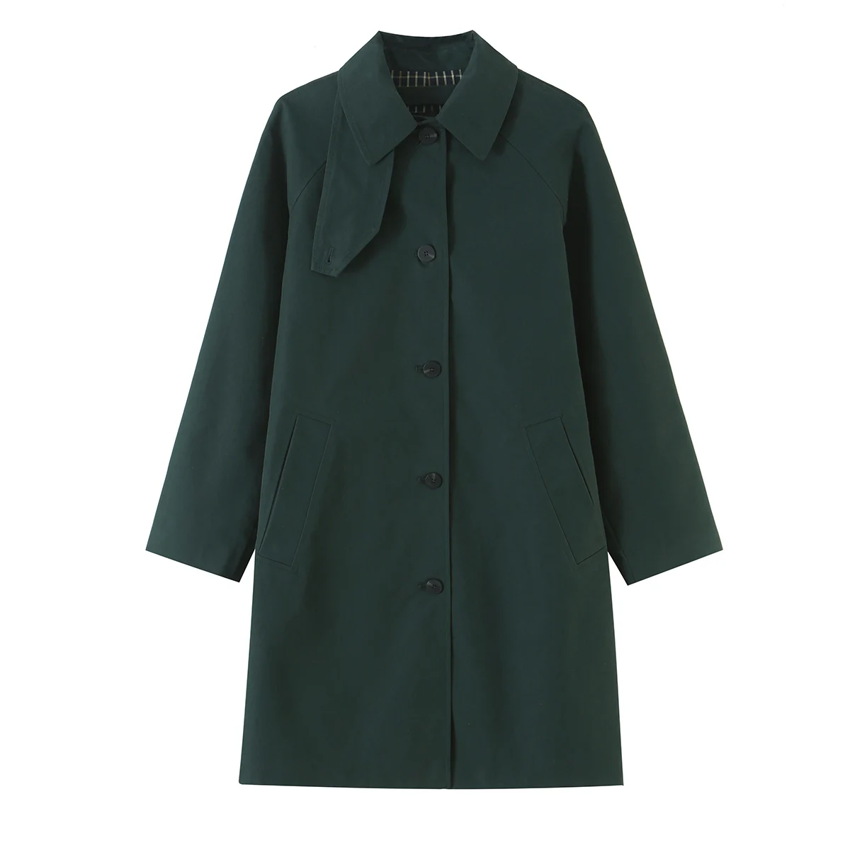 Women's Coat Trench 2026 Fall/Winter European Mid-Length Casual Retro Turn-Down Collar Single-Breasted Chic Elegant Coat