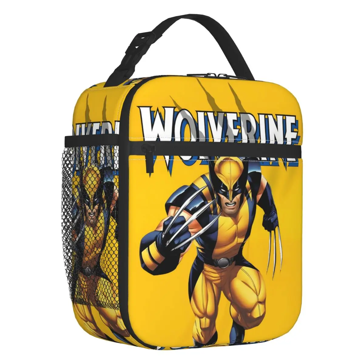 

Изготовленная на заказ классическая пленка Росомаха изолированная сумка для обеда для женщин многоразовая аниме мультфильм термохолодильник ланч-бокс школьники