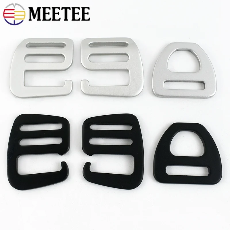 5-30Pcs 20/25mm Metal G Ring Buckels for Bag Strap Webbing Tri-Glide Clasp Dog Collar Connection Hooks DIY Hardware Accessories