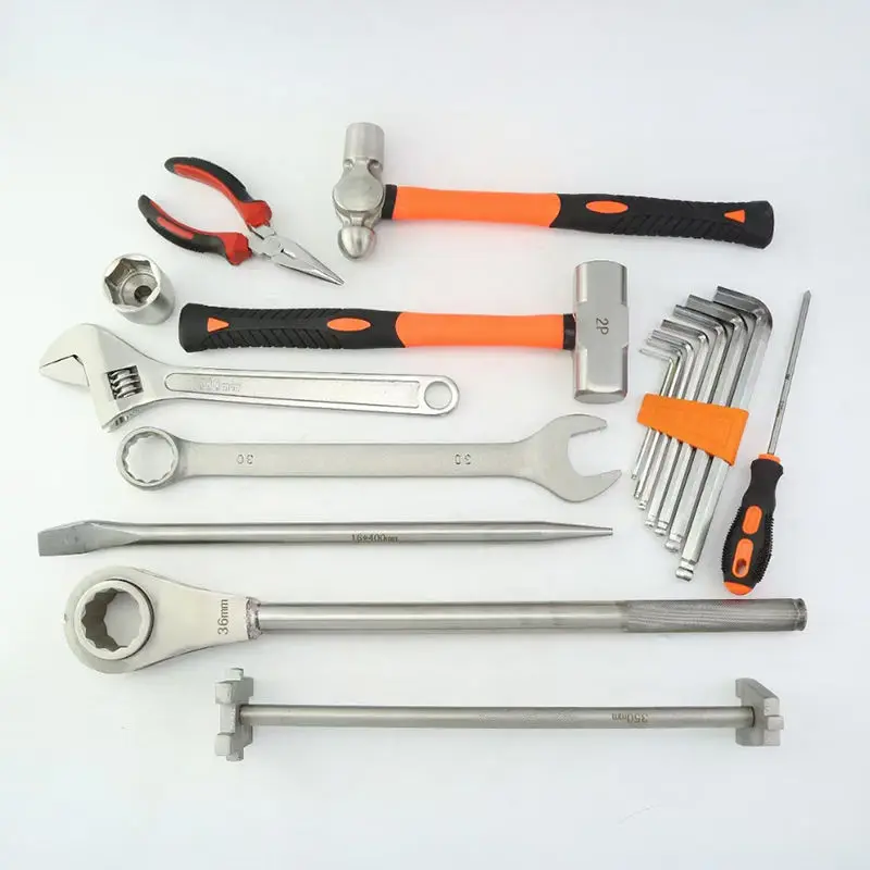 304 stainless steel railway inspection hammer, anti magnetic and non rusting pointed hammer
