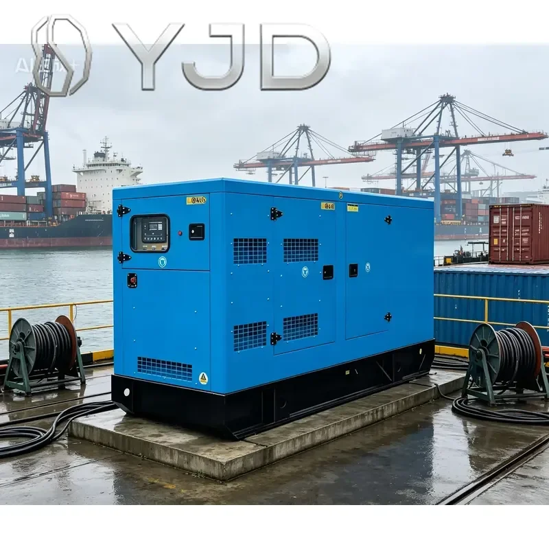 YJD Silent Diesel Generator Yuchai 400V Three Phase Auto Start Super Silent Type 350kva Open Frame 50Hz 1800 RPM ATS