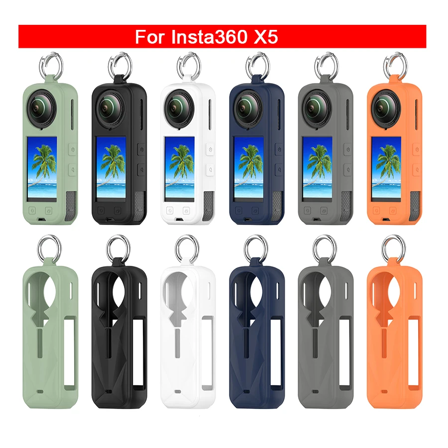 For Insta360 X5 Protective Case Silicone Dustproof, Anti Drop, Waterproof Sports Camera Accessories For Insta360 X5